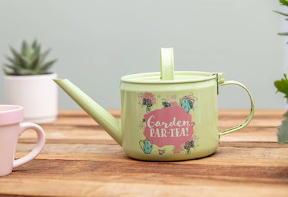 "Garden Par-Tea" Pewter Watering Can Teapot - Gifts for Gardeners