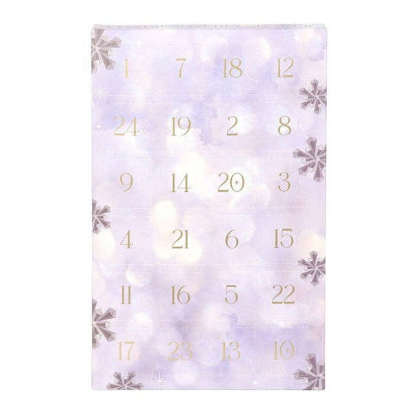 24-daagse kristallen kerstadventskalender met edelstenen