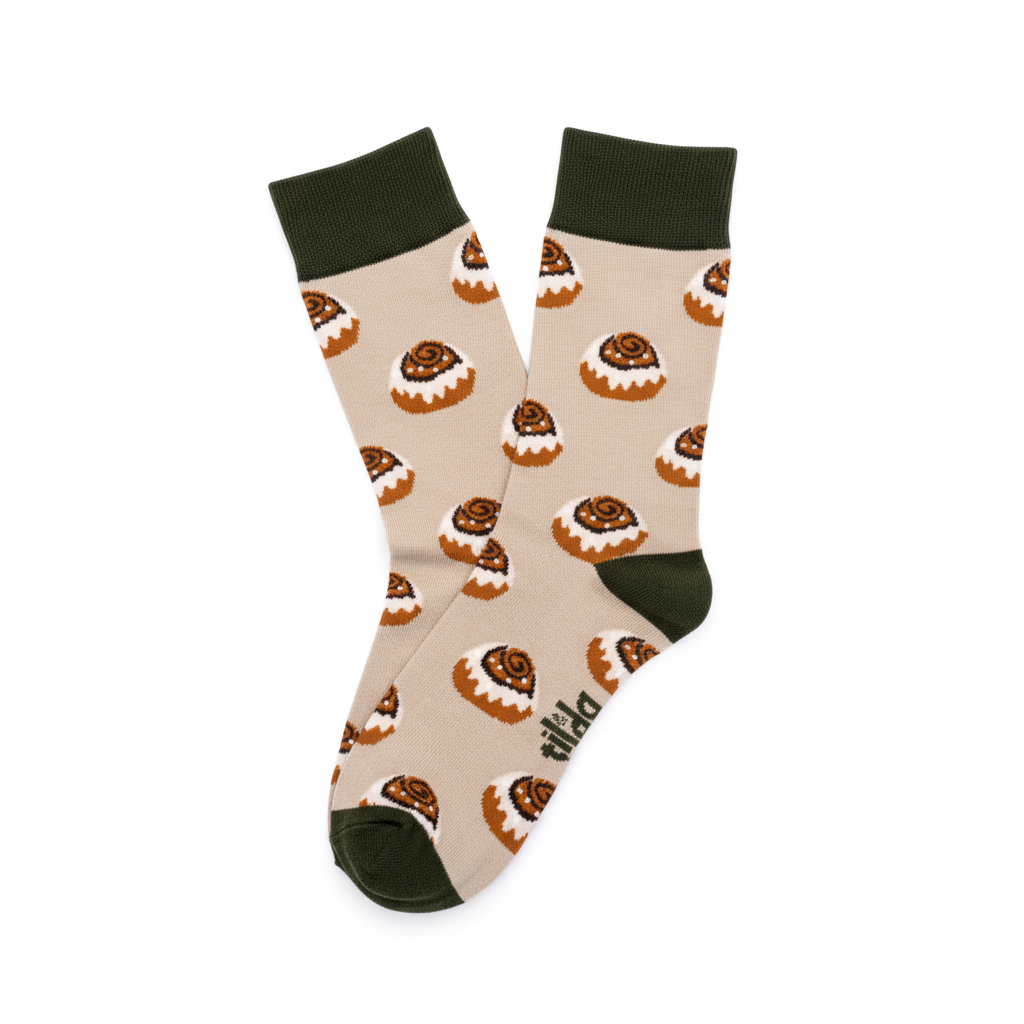 Cinnamon Roll Socks