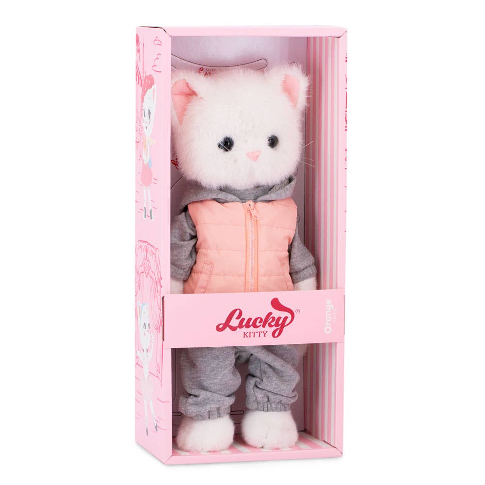Peluche, Lucky Kitty, Lucky Sophie : Promenade sportive 38 cm, dès 3 ans