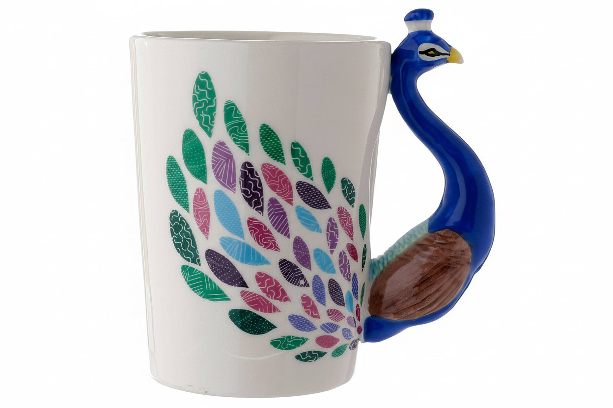 3D Peacock Mug