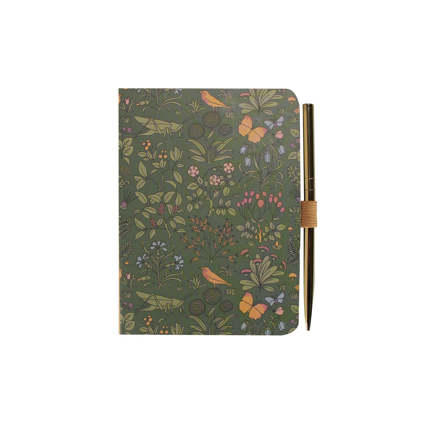 A6 notebook with pen - ACS Voysey (Apothecary's Garden)