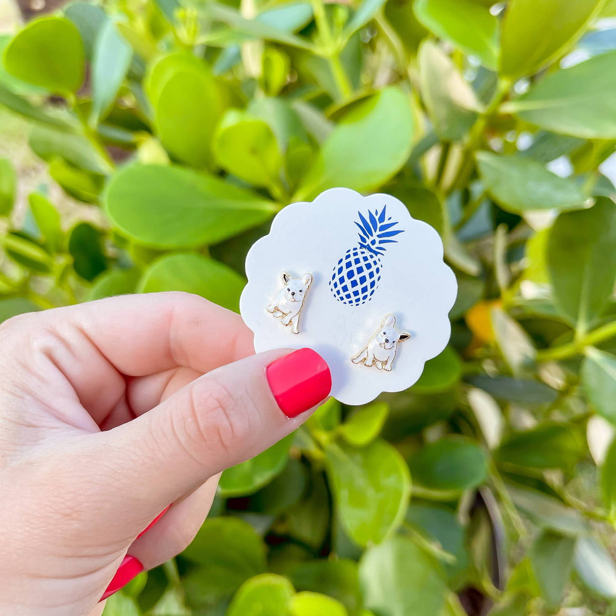 Frenchie earrings