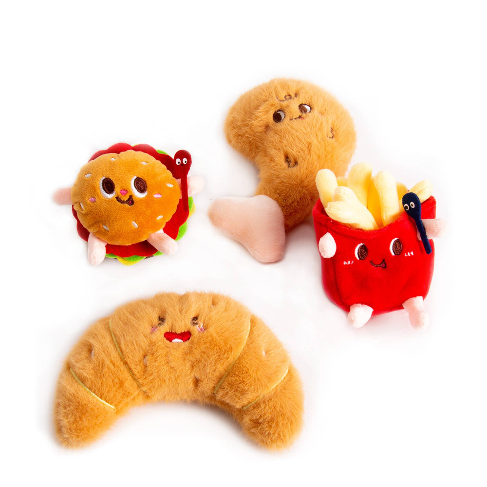 Pluche sleutelhanger in de vorm van frietjes