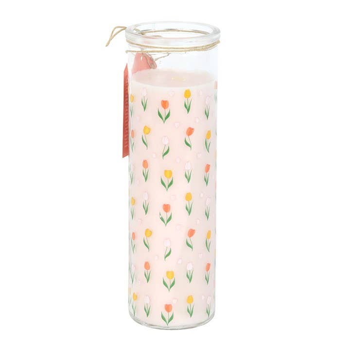 Bougie Tube Tulipe Imprimée Tulipe Française Fête des Mères