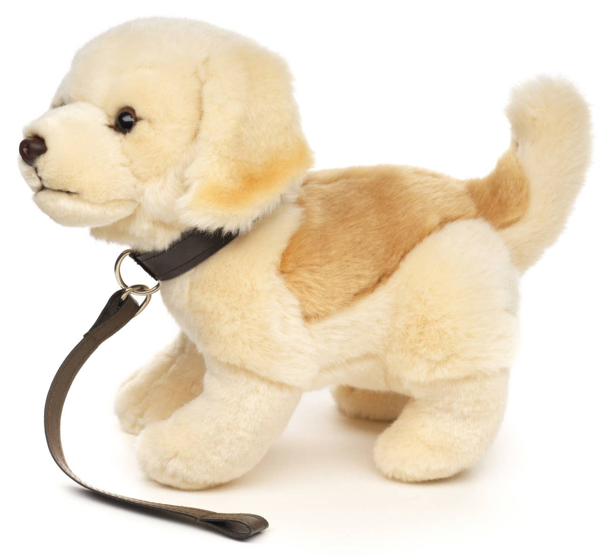 Standing golden retriever puppy plush toy