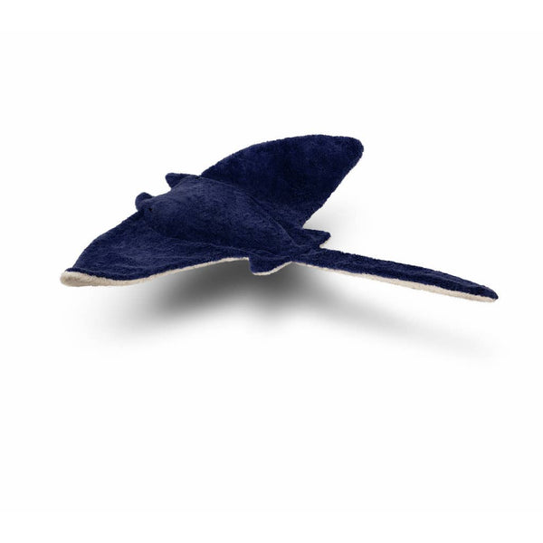 Grote pluche manta rog | Blauw