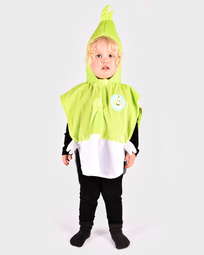 Green cape Babblarna Dadda size 86-110 cm 1-4 years