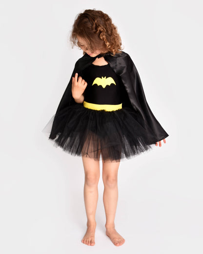 Robe Tutu Batgirl avec cape 110-116 cl 4-6 ans