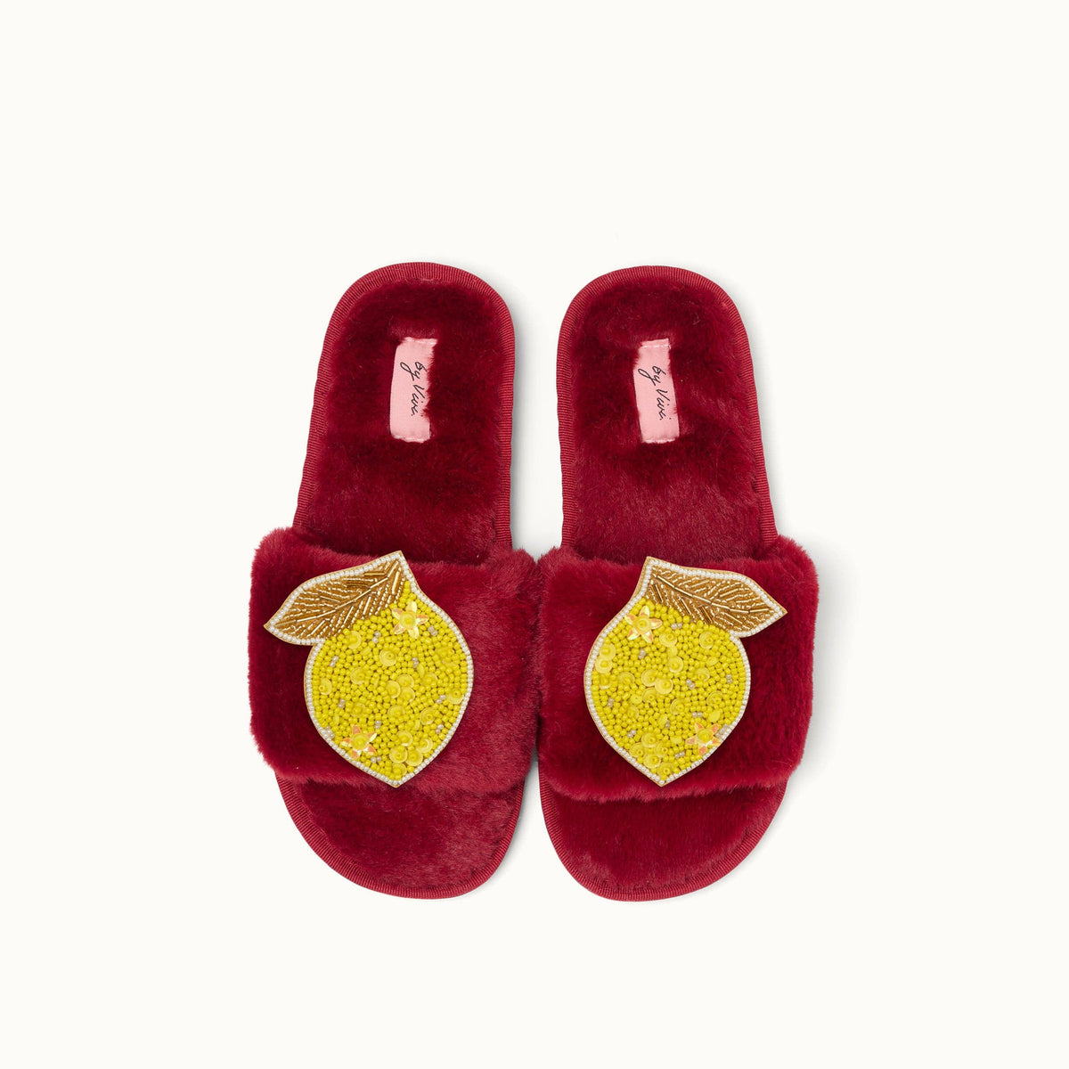 Pair of slippers pins - Lemon