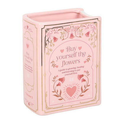 Vase en Forme de Livre Rose
