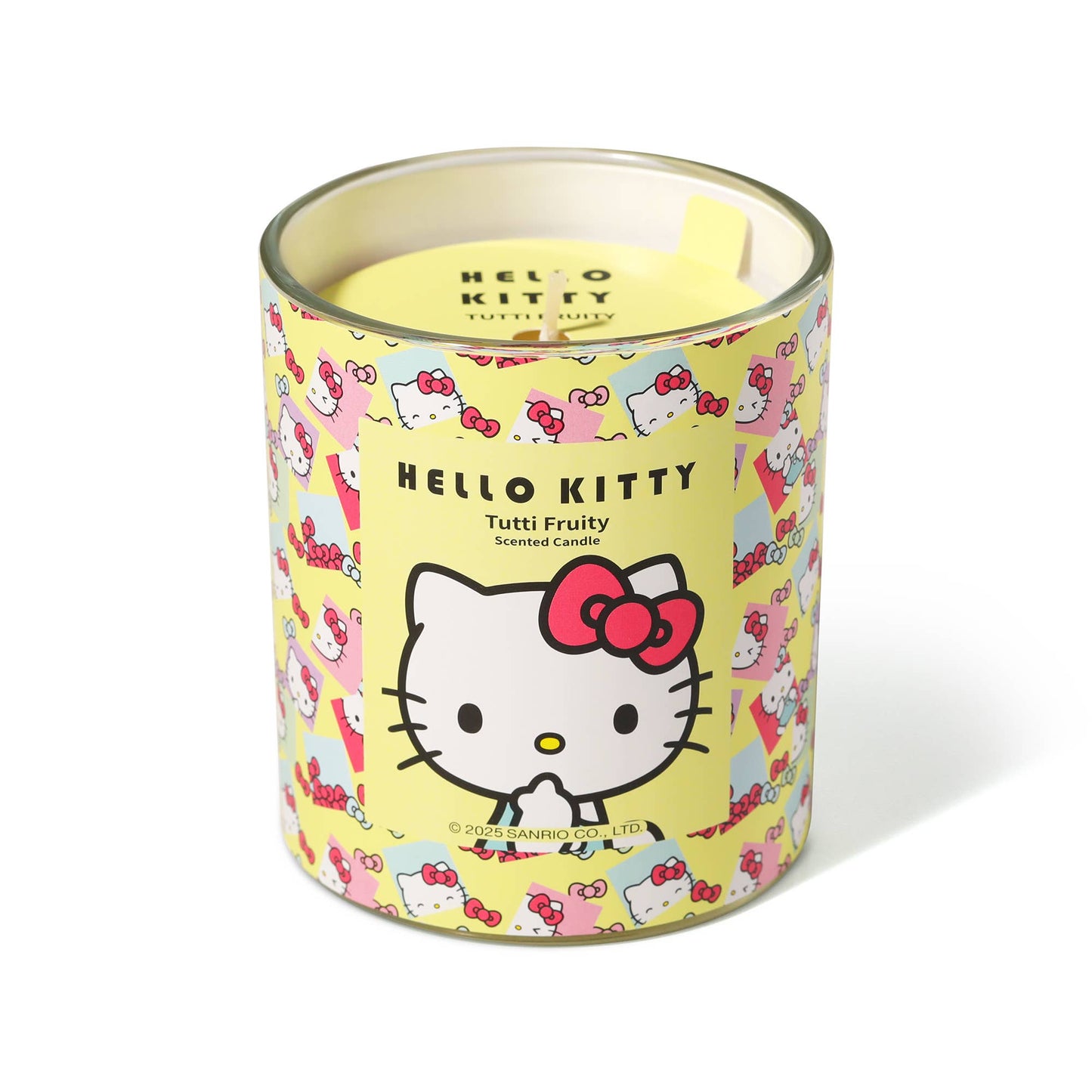 Hello Kitty originele print gele kaars, Tutti Frutti parfum