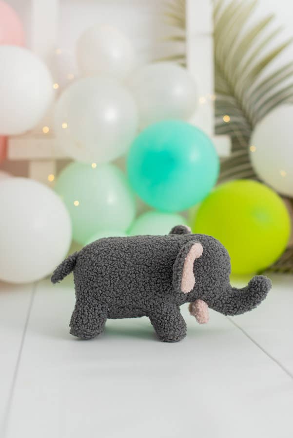 Peluche Bébé Éléphant Gris
