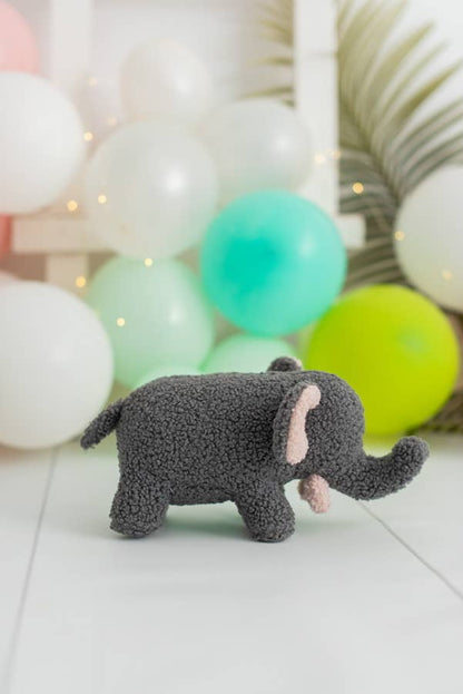 Peluche Bébé Éléphant Gris