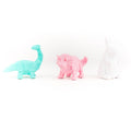 Geometrische dinosaurus- en konijnenlamp