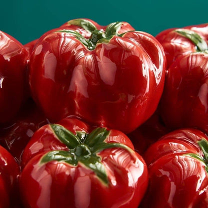 Tomatenvaas, rood aardewerk, 33,5 x 32 x 33 cm, handgemaakt