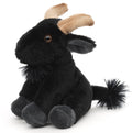 Peluche chèvre de montagne (noir) - 14 cm (longueur) - jouet en peluche