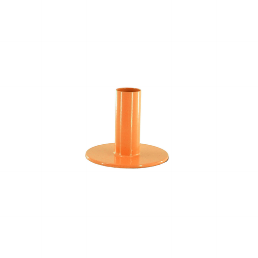 Candlestick - Basic - Metal - Orange - 8x8x6.5cm
