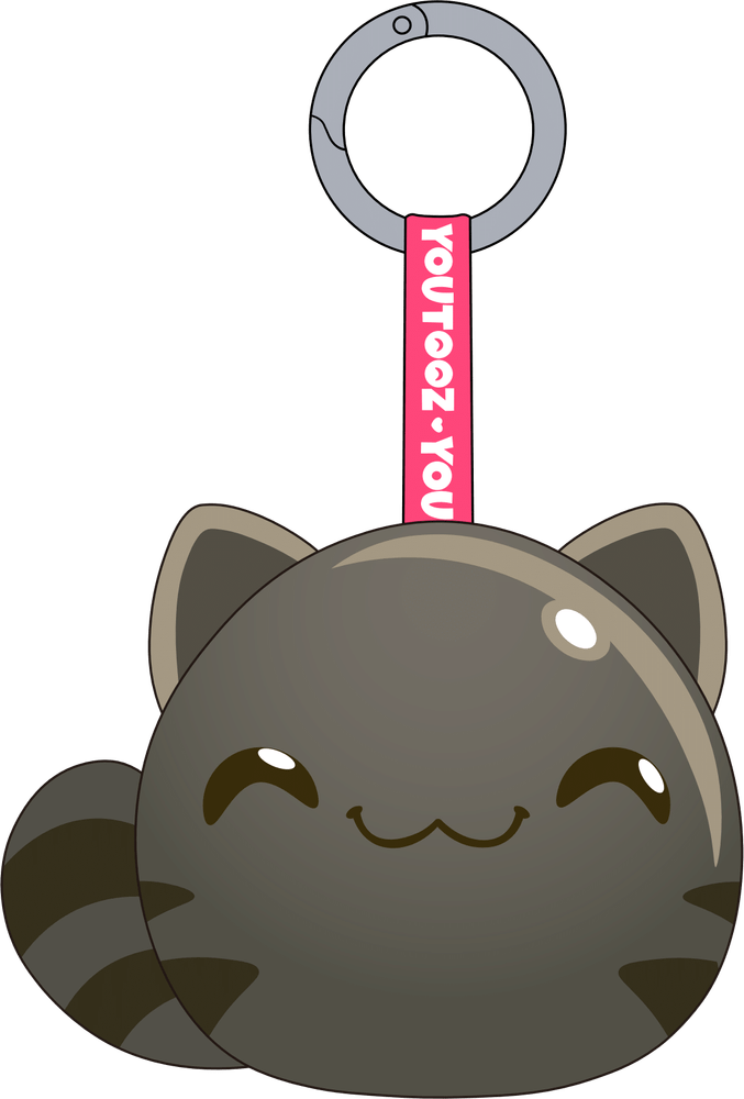 Cat Slime Keychain (5in)