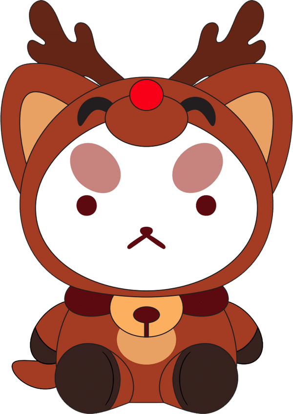Reindeer Puppycat Plush (9in)