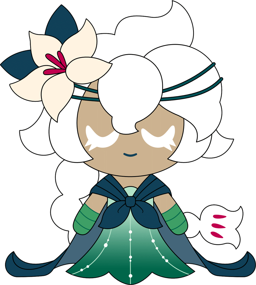 White Lily Cookie Plush (9in)
