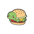 Turtle Burger Pin