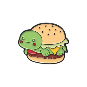 Turtle Burger Pin