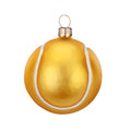 Weihnachtsanhänger Tennisball aus Glas, 7 cm