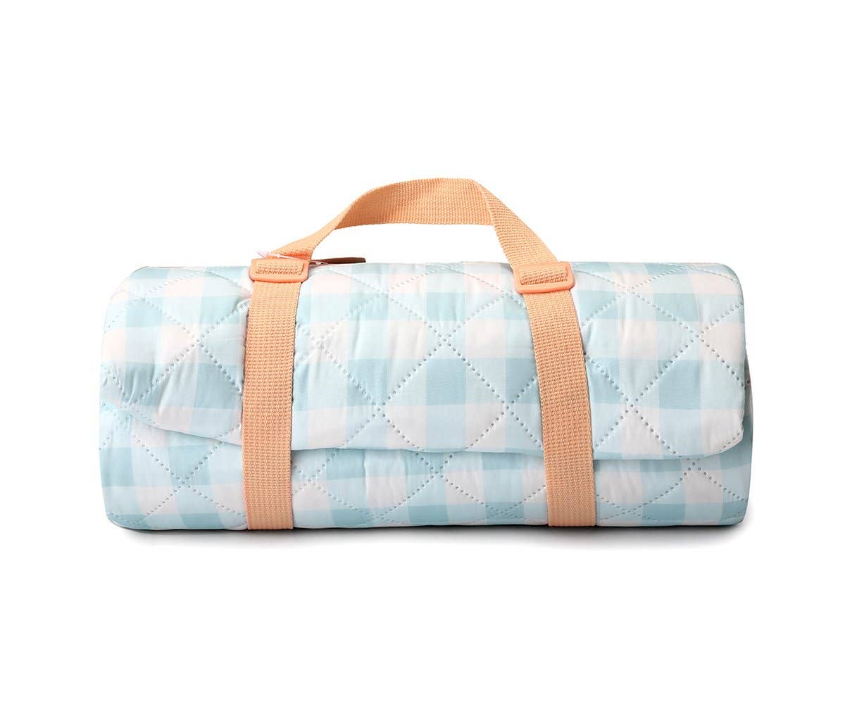 Apricot Striped Picnic Blanket