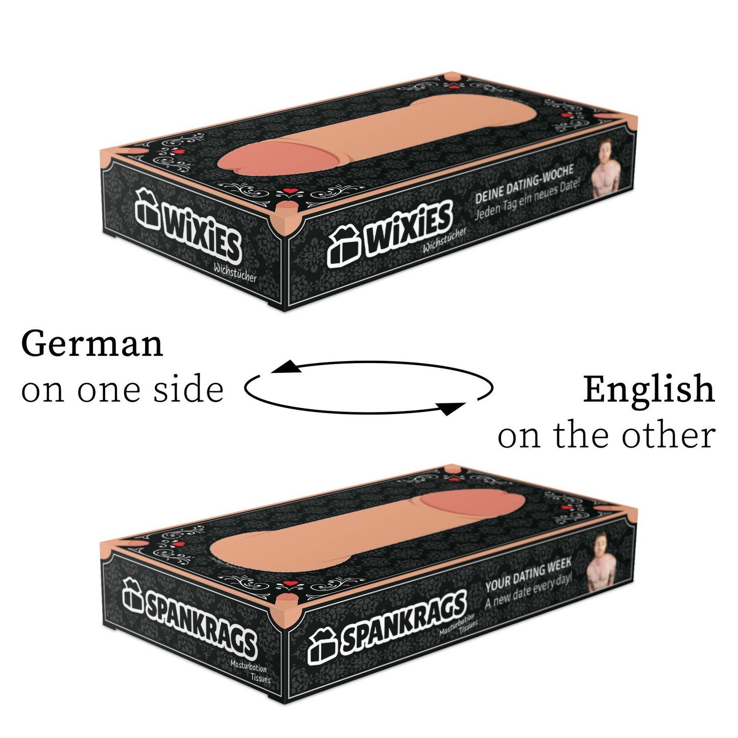 Wixies Jerk Wipes Tissue Box - Men