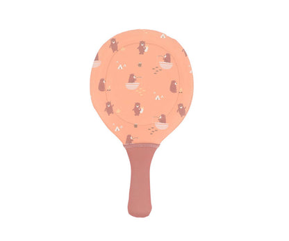 Neoprene beach rackets for camping with ball