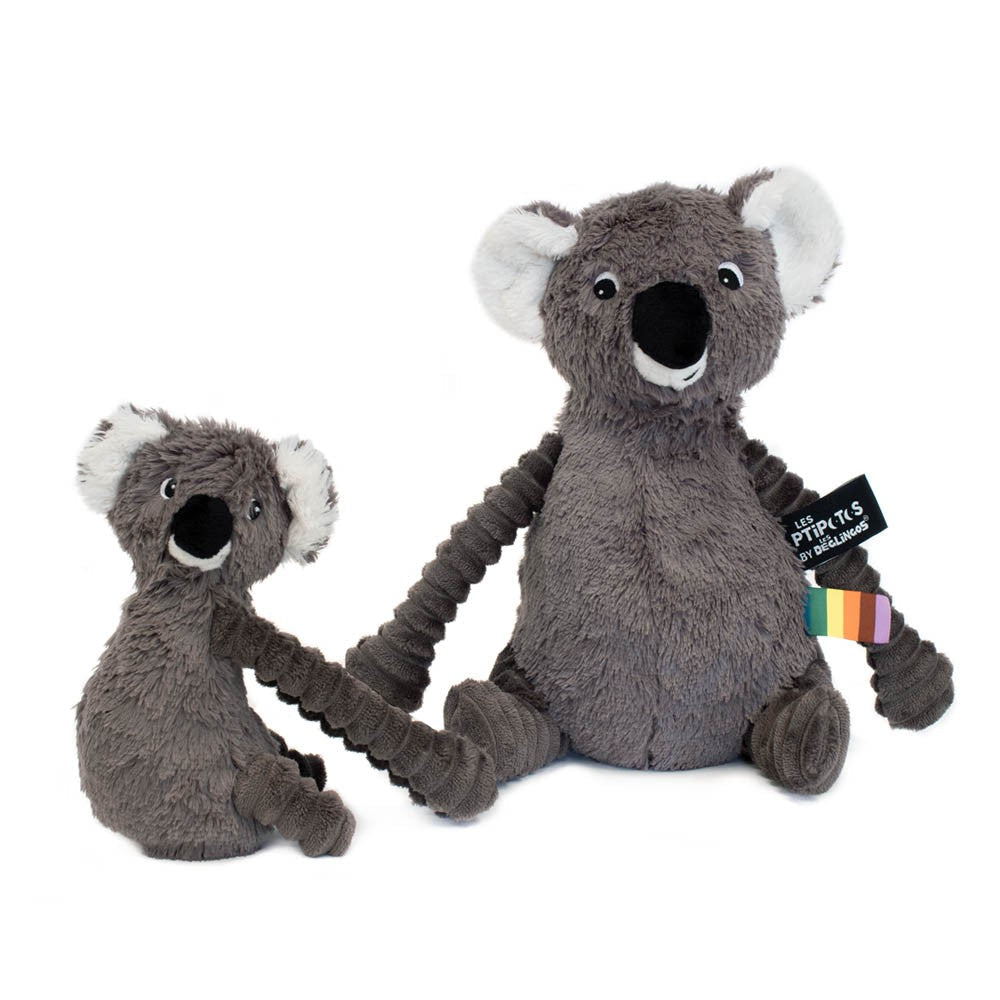 Peluche Trankilou le koala maman et son bébé gris – Les Ptipotos – vue 4