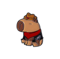 Capybara Cowboy Pin