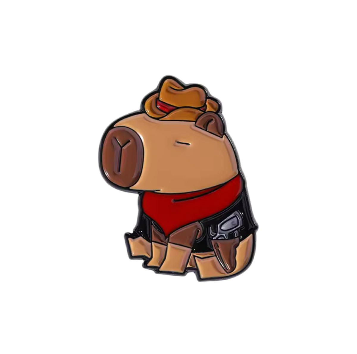 Capybara Cowboy Pin