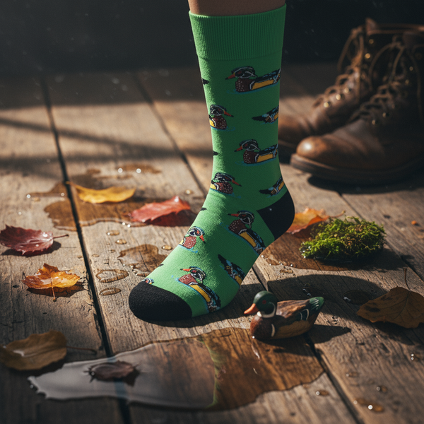 Neon Mallard Duck Socks