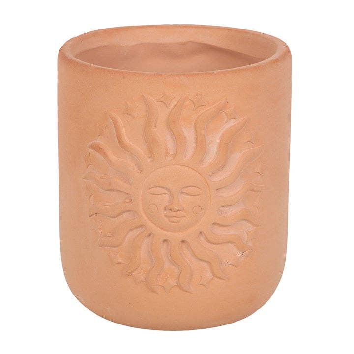 Terracotta plant pot Sun