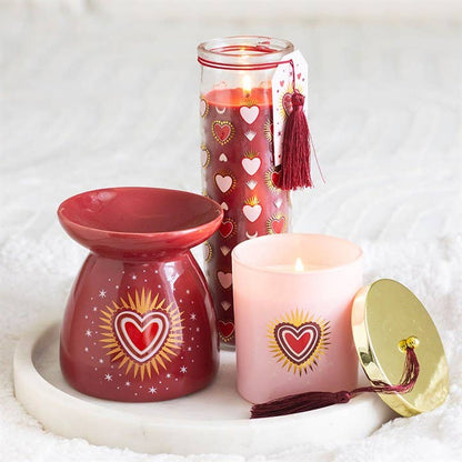 Sacred Hearts Scented Tube Candle - Black Fig