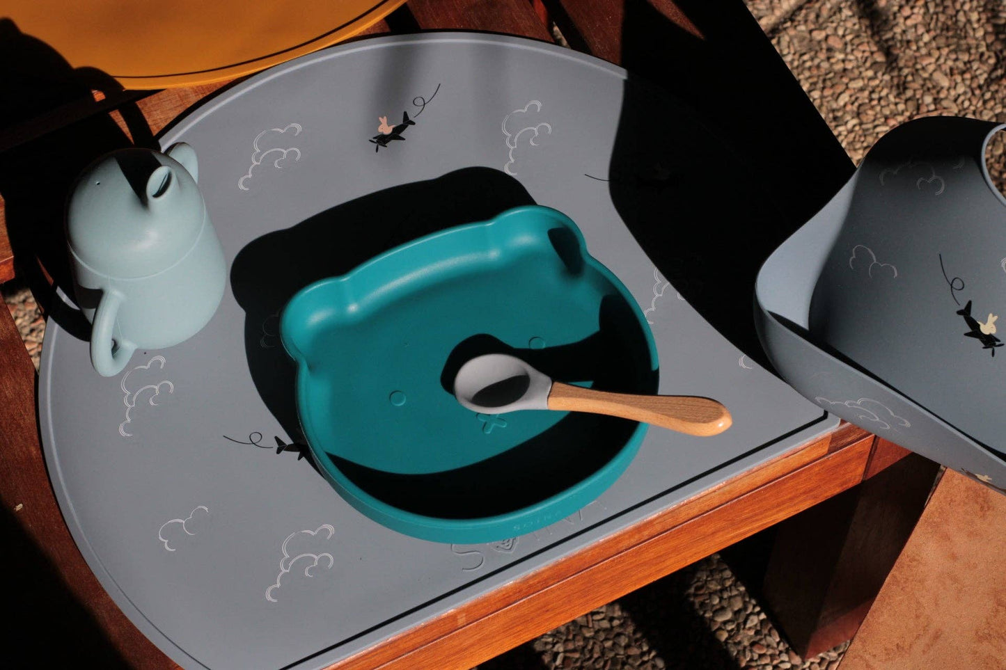 Aviator siliconen placemat - Parelgrijs