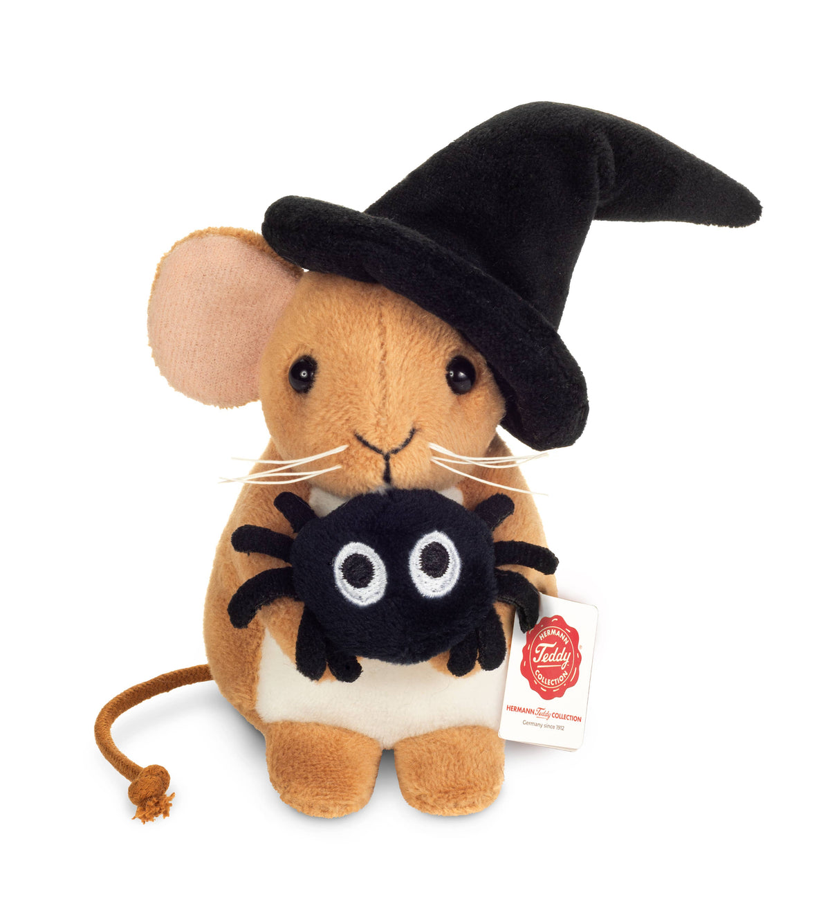 Peluche Souris d’Halloween avec Araignée – 11 cm