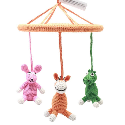 Mobile with donkey, rabbit and camel