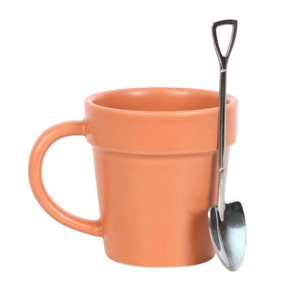 Mug Flower Pot with mini shovel spoon