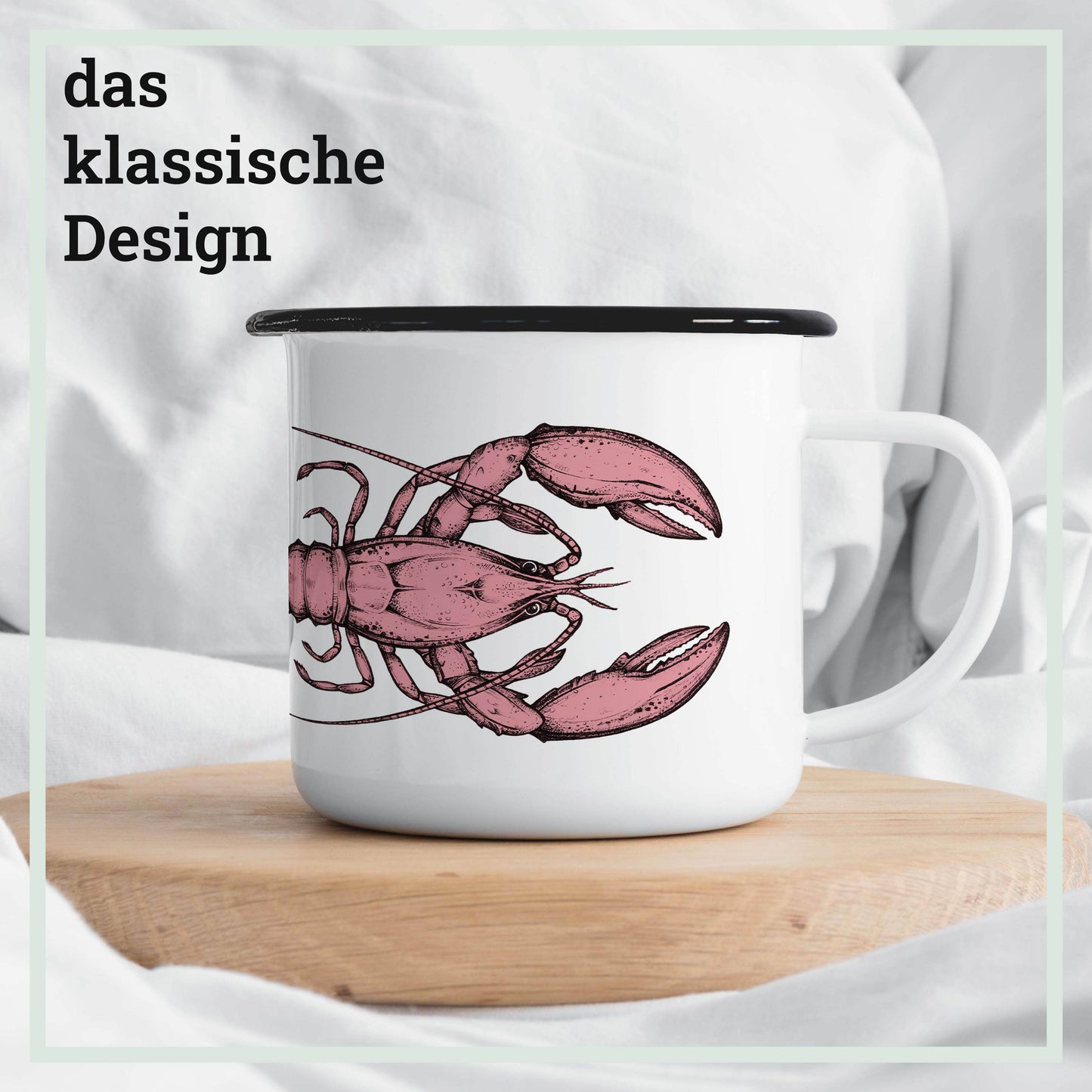 Tasse émaillée – Homard
