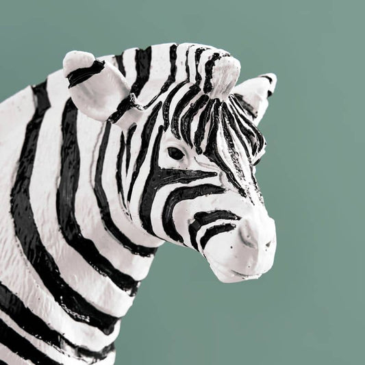 Zebra kroonluchter, poly/metaal, 27 x 9 x 45 cm