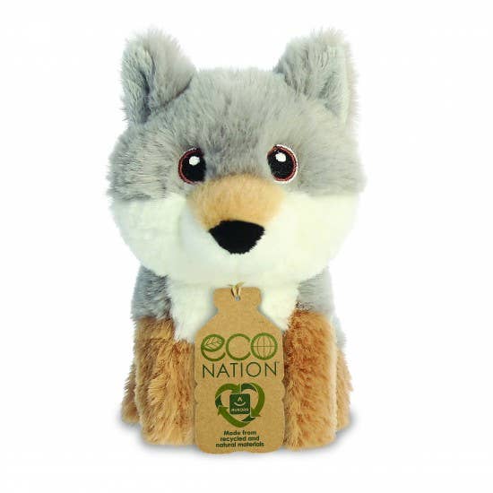 Eco Nation Mini Plush Wolf