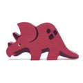 Holzfigur Dinosaurier - Triceratops