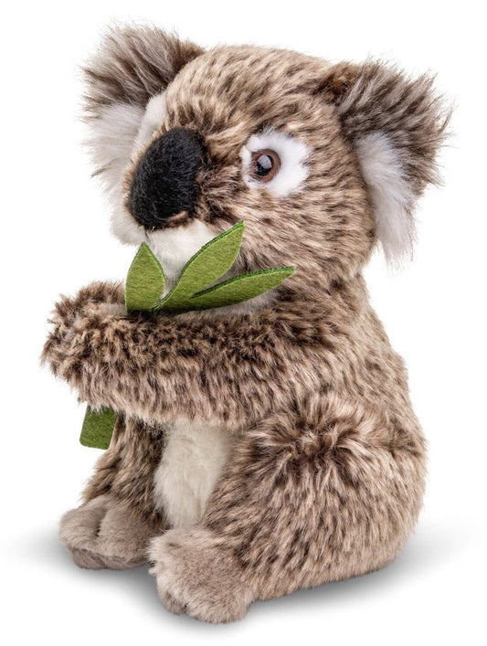 Peluche Koala avec feuille d'Eucalyptus