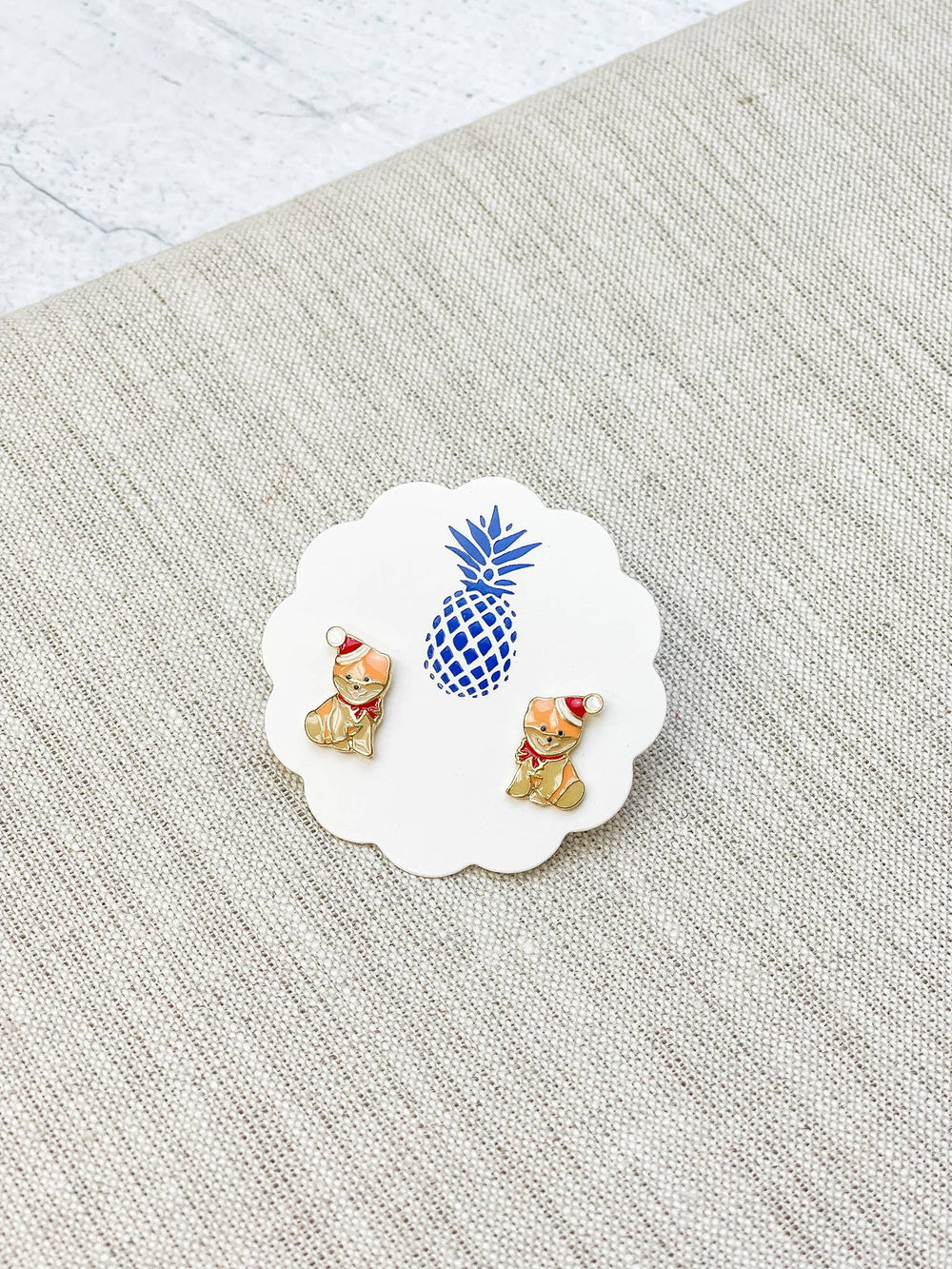 Boucles d'Oreilles Spitz de Noël