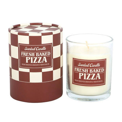 Freshly baked pizza scented candle