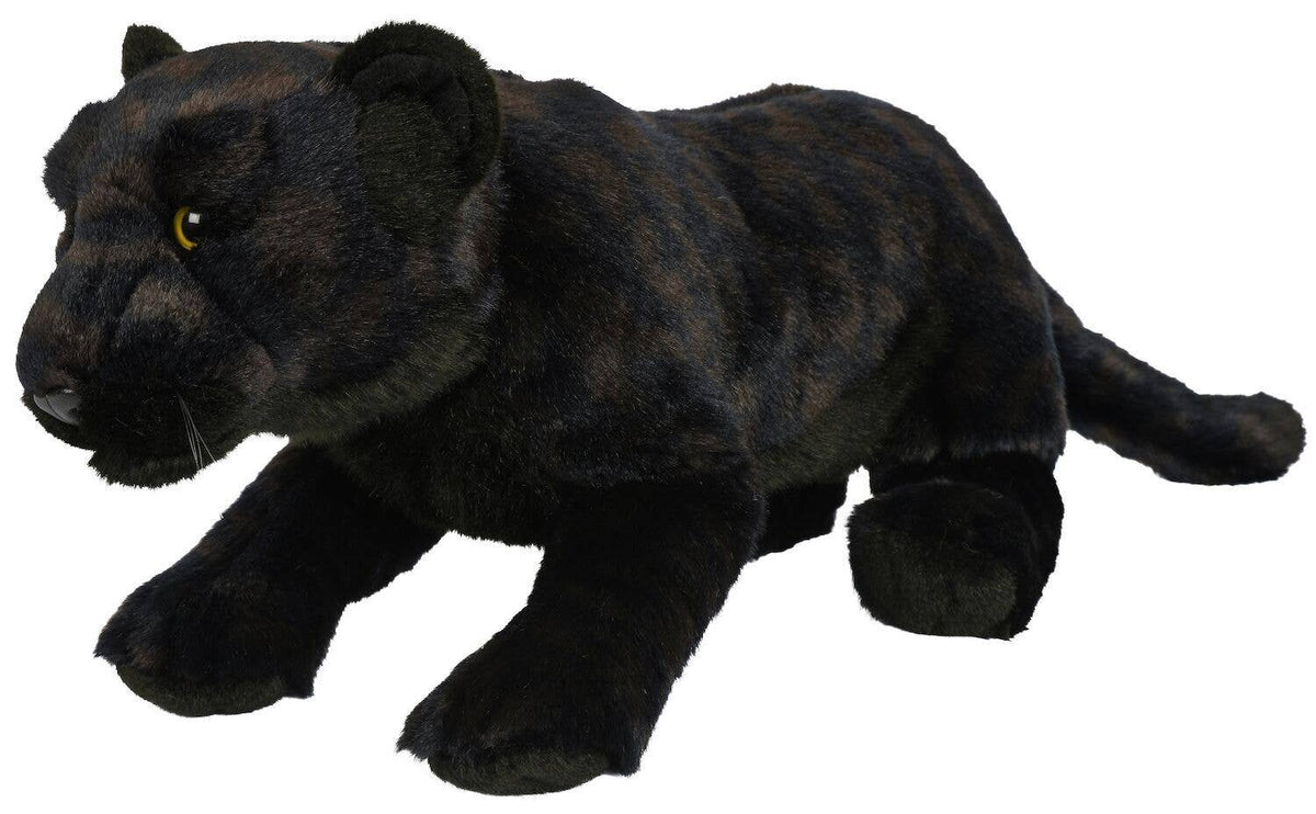 Black panther plush, lying down
