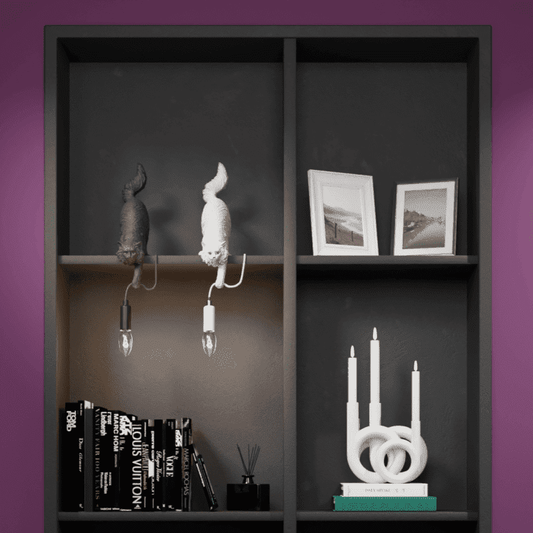 Chichi Cat tafellamp, zwart